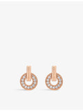 Bvlgari 18ct rose-gold diamond earrings, UK version
