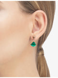 Bvlgari rose gold diamond and malachite earrings - British product