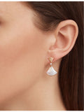 Bvlgari Divas Dream rose gold diamond and mother-of-pearl earrings, UK version