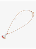 Bvlgari Divas' Dream rose-gold pendant with mother-of-pearl and rubies (British brand)