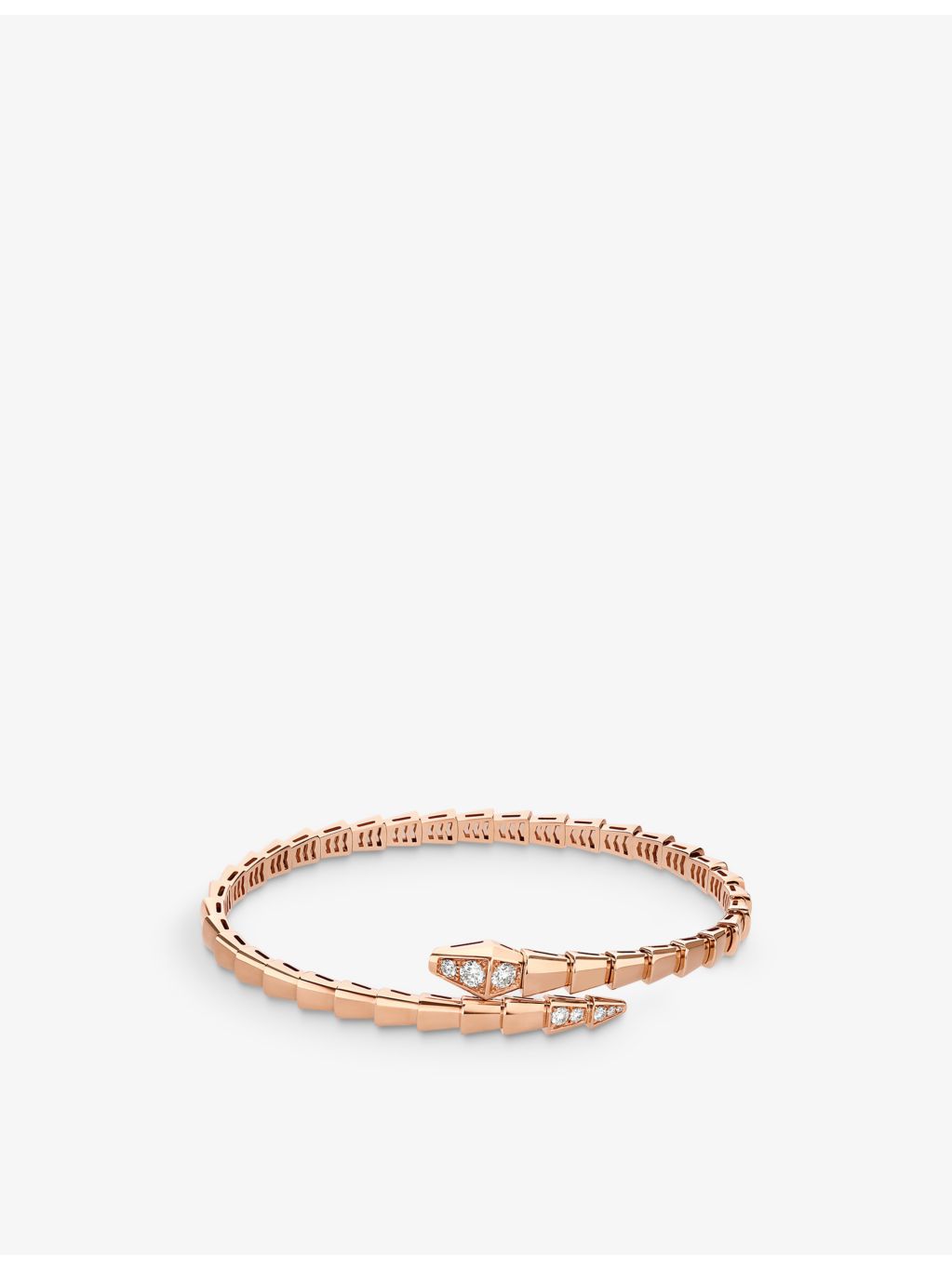 Bvlgari Serpenti Viper rose-gold diamond bracelet 0.47ct, imported from the UK