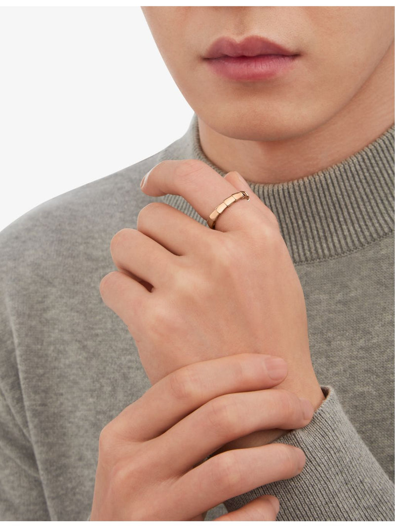 Bvlgari Serpenti Viper rose gold wedding band, UK version