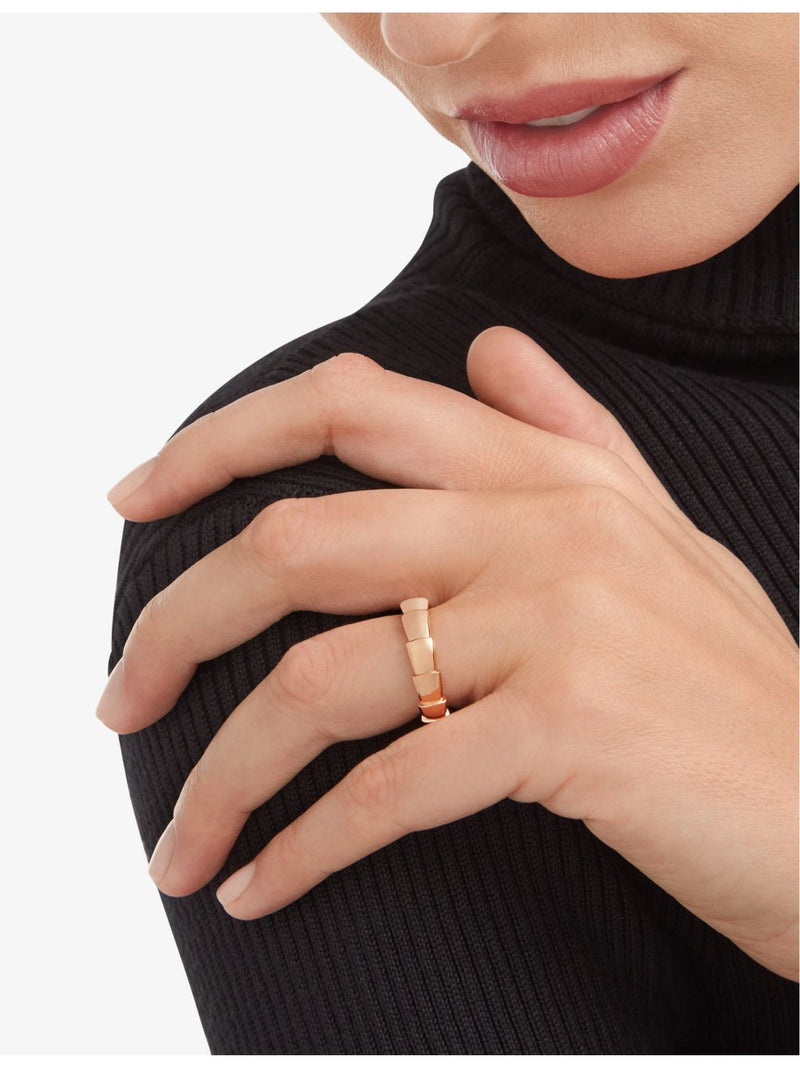 Bvlgari Serpenti Viper wedding band in 18ct rose gold, UK version