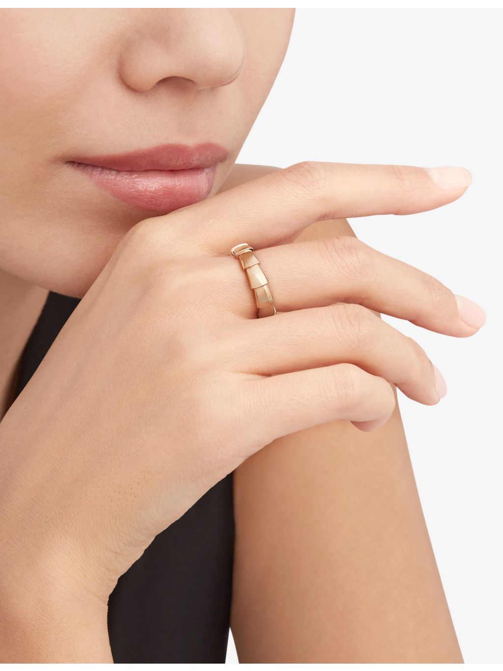 Bvlgari Serpenti Viper wedding band in 18ct rose gold, UK version