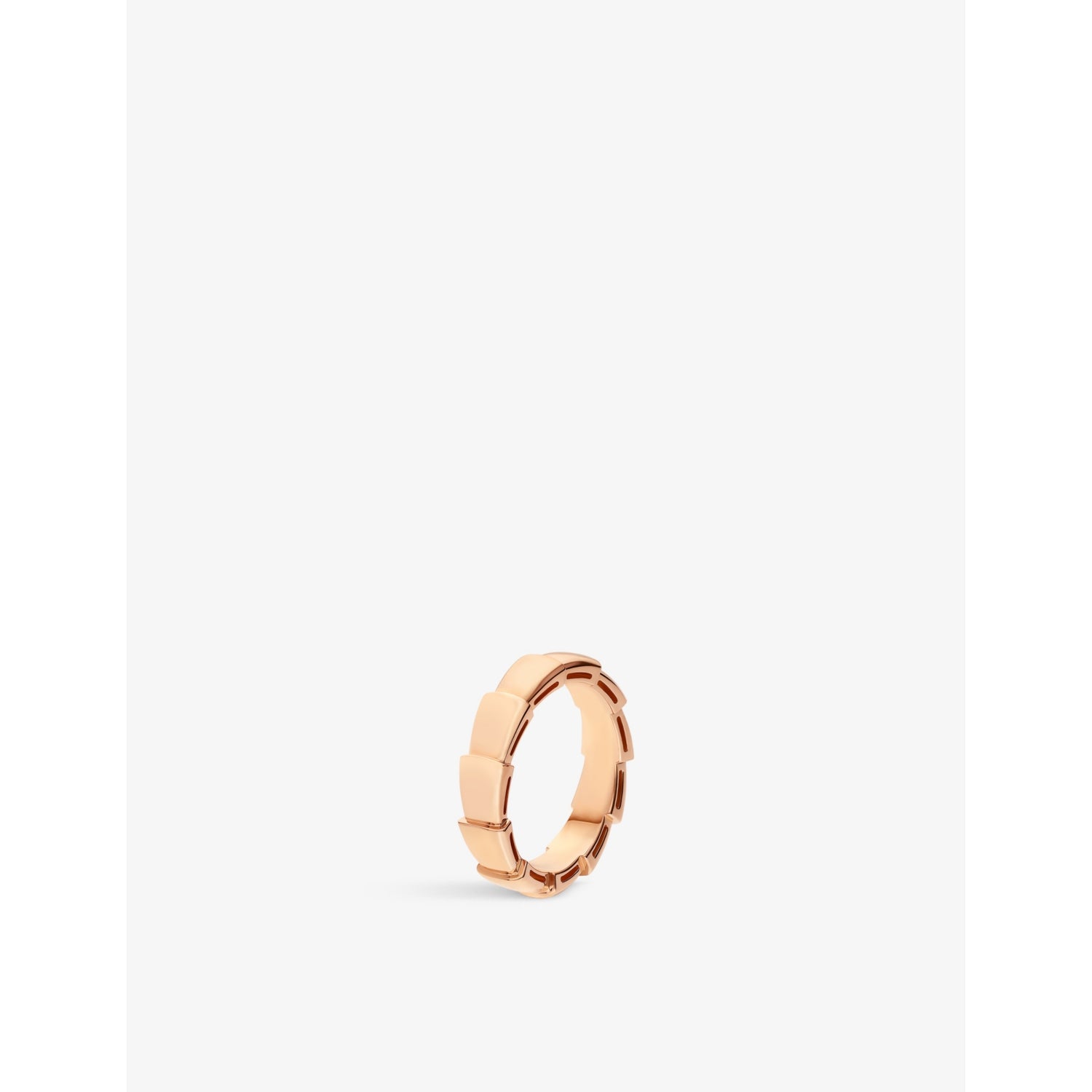 Serpenti Viper 18ct rose-gold wedding band - 54mm
