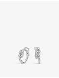 Bvlgari Serpenti Viper diamond earrings in 18ct white gold, 0.75ct, UK version