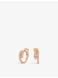 Bvlgari Serpenti Viper 18ct rose gold 0.75ct diamond earrings, UK version