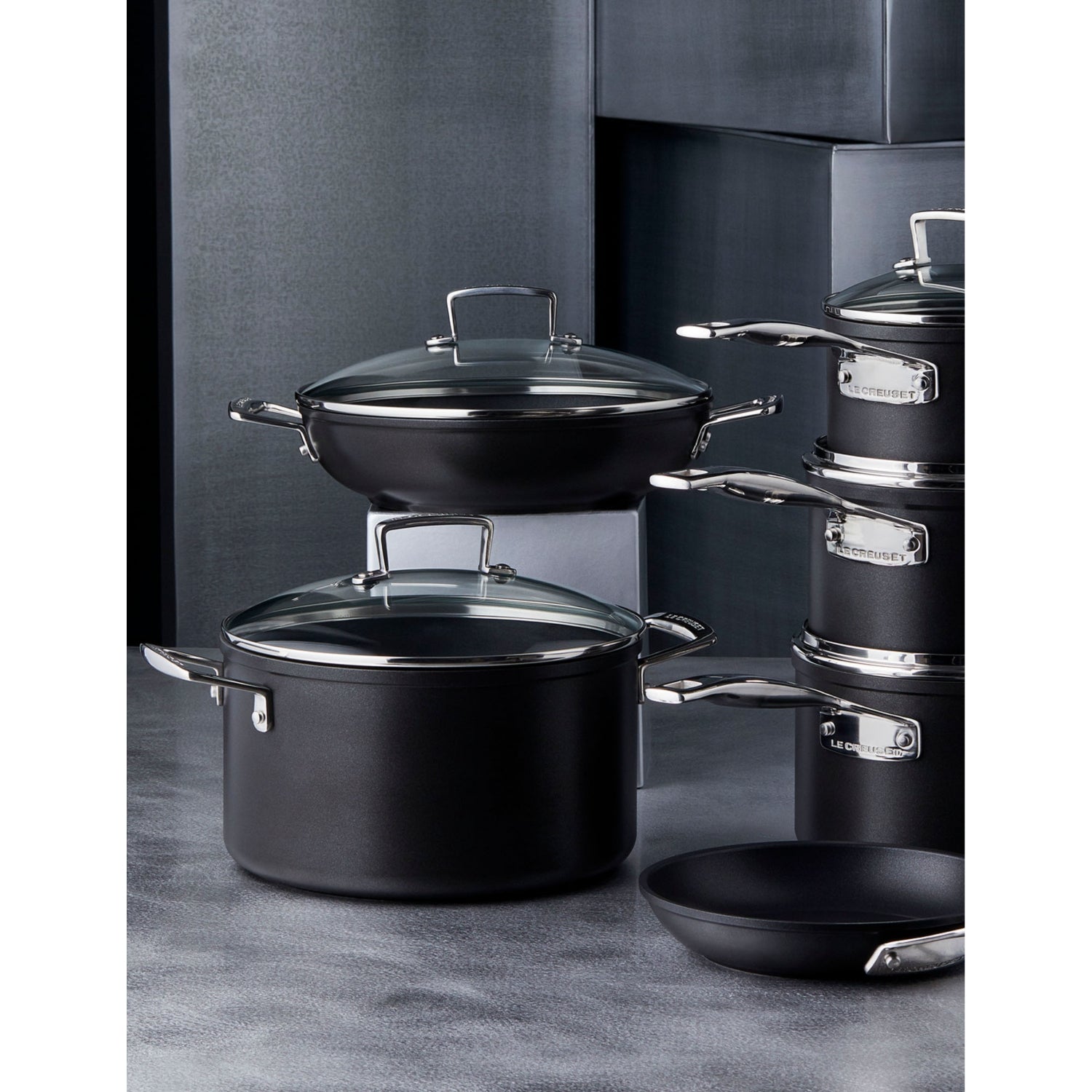Le Creuset deep non-stick casserole pot - British product