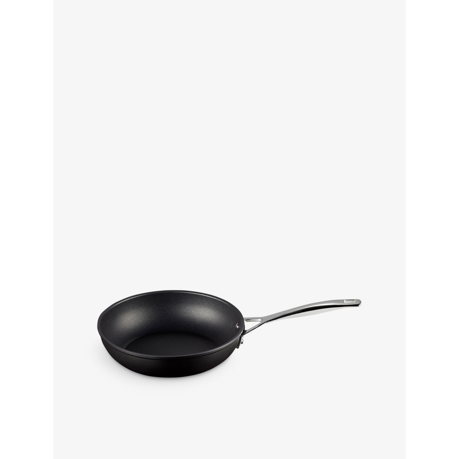 Le Creuset deep non-stick aluminium frying pan with glass lid - British product