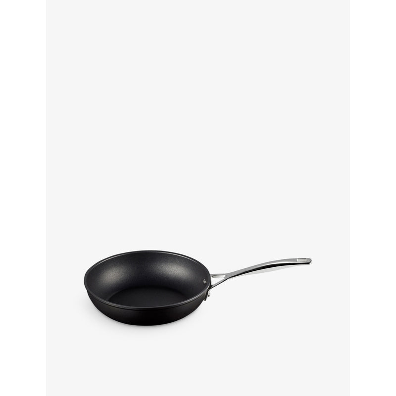 Le Creuset deep non-stick aluminium frying pan with glass lid - British product