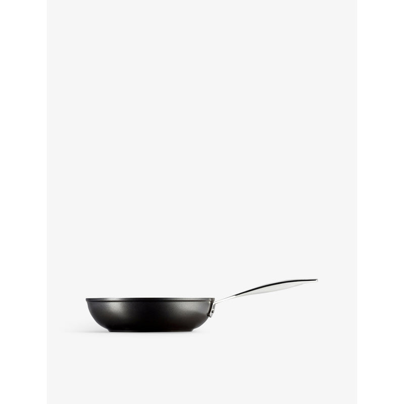 Le Creuset deep non-stick aluminium frying pan with glass lid - British product