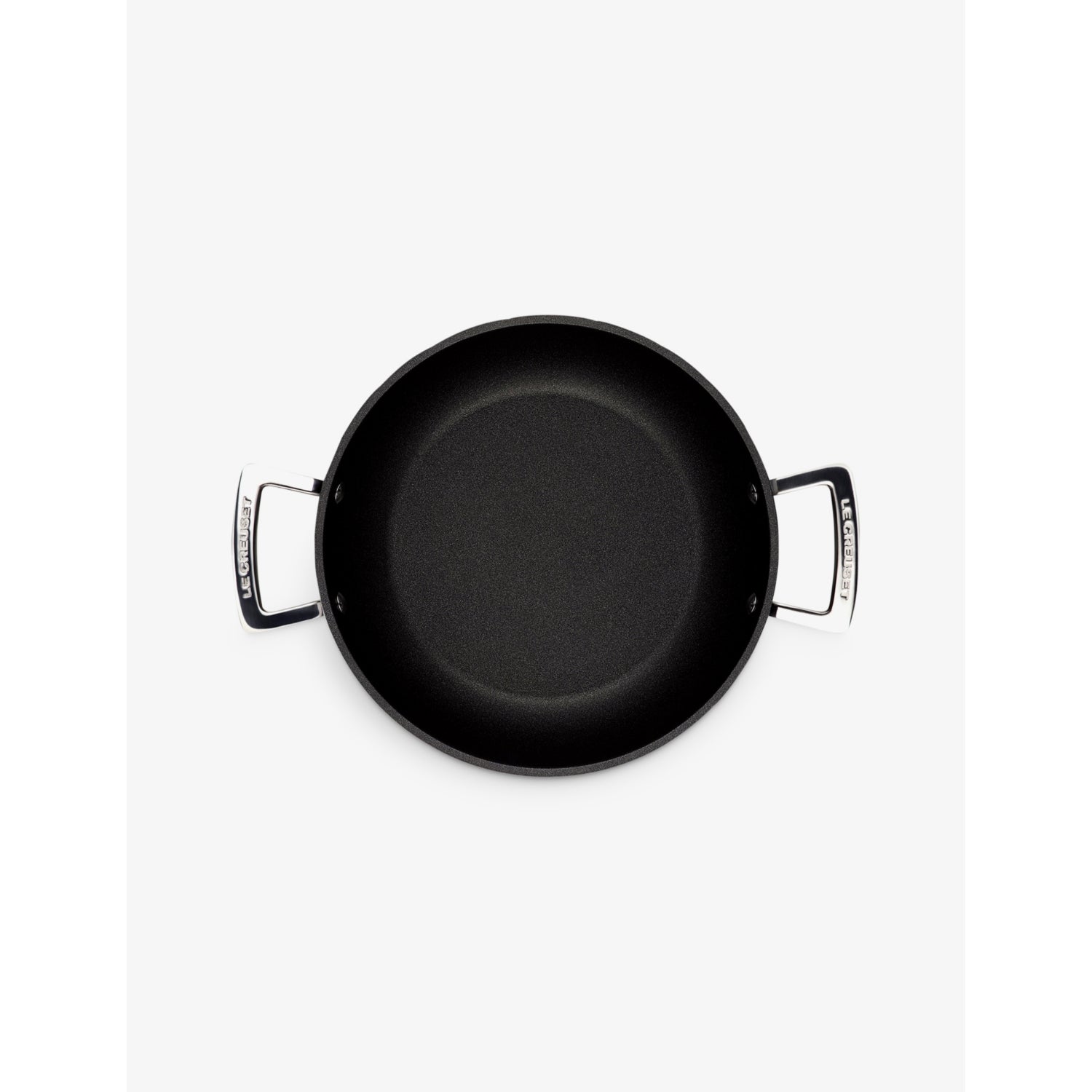 Le Creuset shallow non-stick aluminium casserole 24cm with glass lid - British product