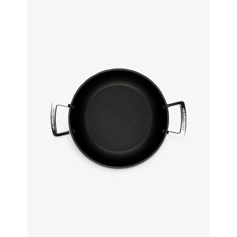 Le Creuset shallow non-stick aluminium casserole 24cm with glass lid - British product