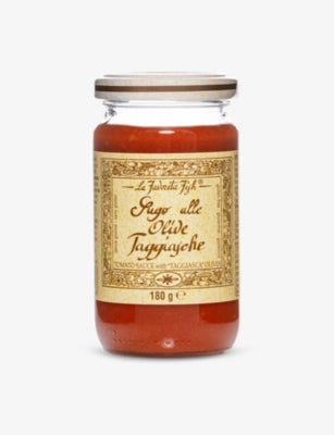 La Favorita Taggiasca olive and tomato sauce 180g - British product