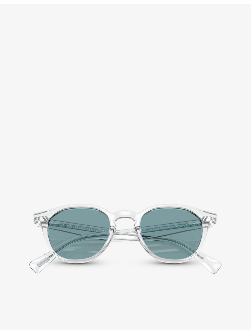 Oliver Peoples Desmon round-frame acetate sunglasses - British product
