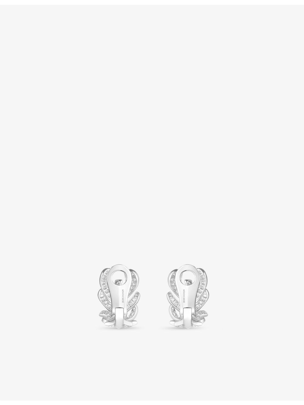 Boucheron Plume de Paon XS 0.80ct diamond stud earrings, UK version
