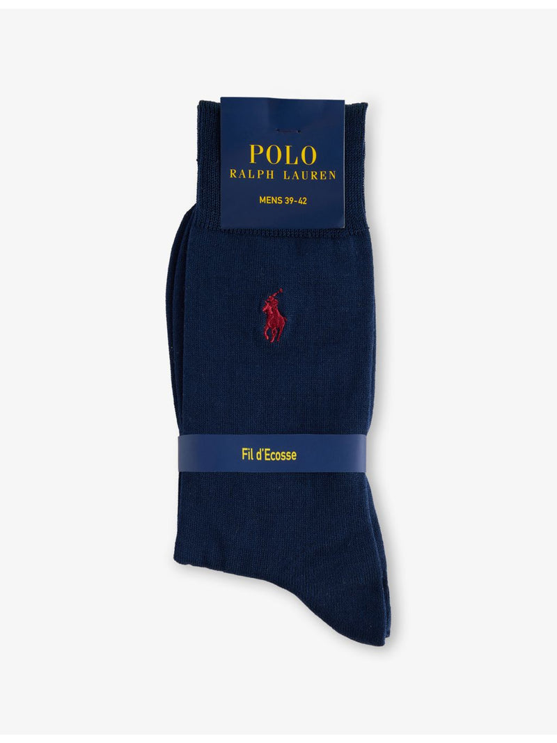 Polo Ralph Lauren stretch-cotton ankle socks with logo embroidery (British brand)