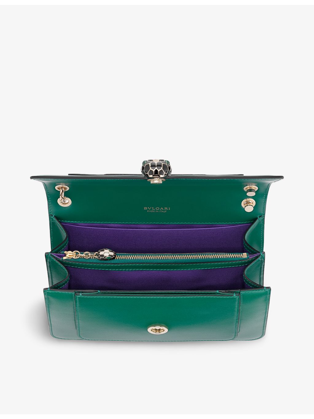 Bvlgari Serpenti Forever leather cross-body bag, imported from the UK