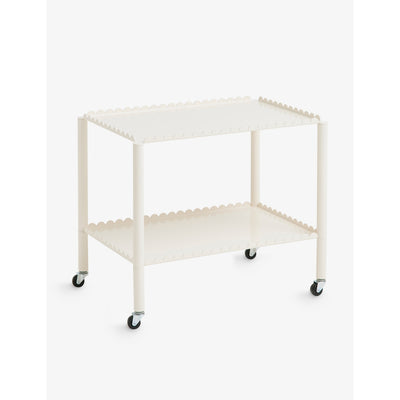 selfridges HAY Arcs Scalloped-Edge Coated-Steel Low Trolley 63cm- Buy online at McGrocer