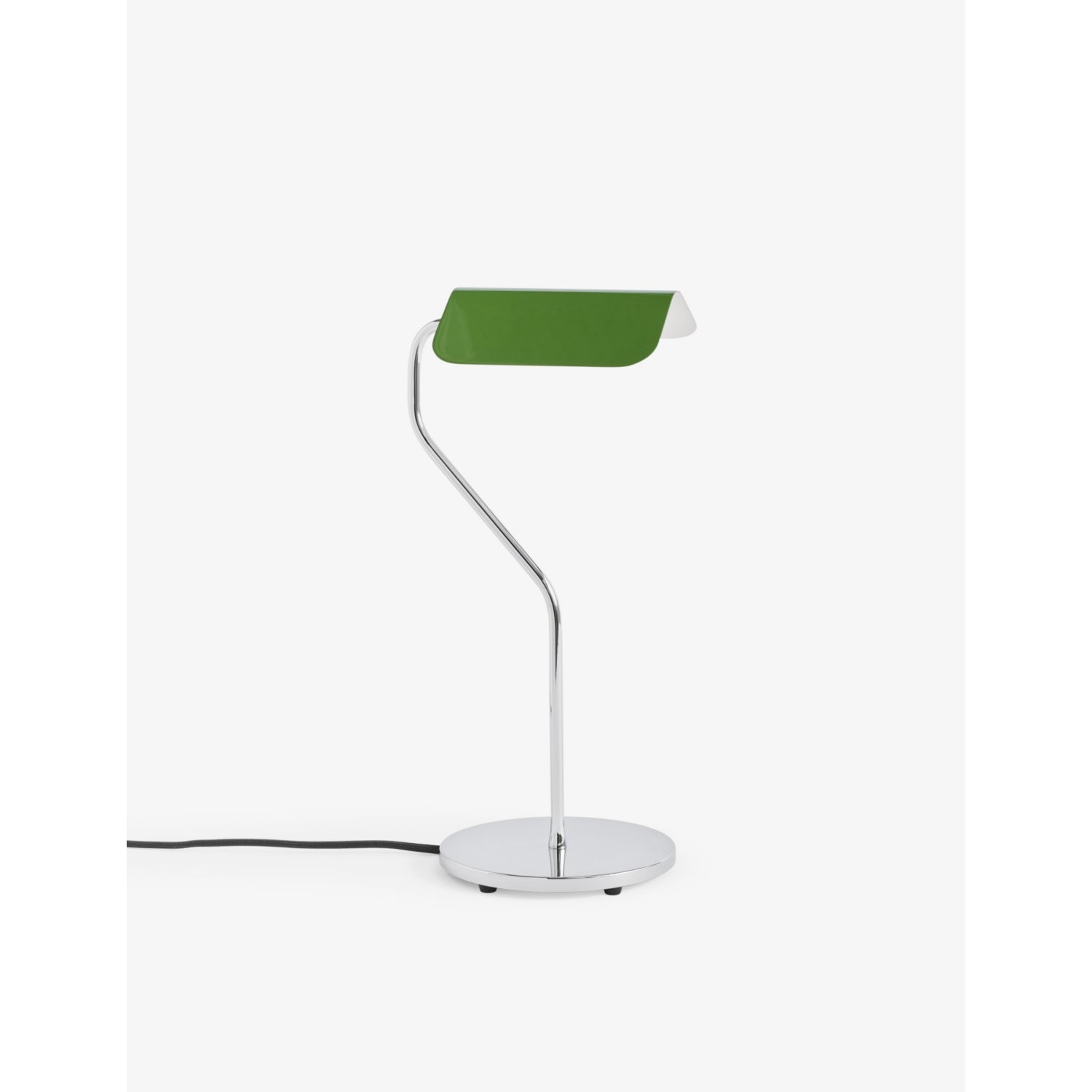 Apex folded-shade chrome-plated brass table lamp 38cm - EMERALD GREEN