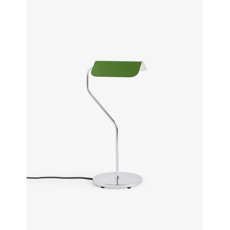 Apex folded-shade chrome-plated brass table lamp 38cm - EMERALD GREEN