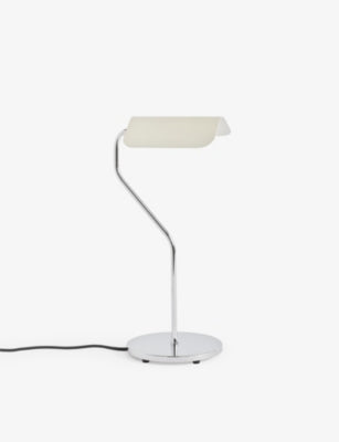 HAY Apex Folded-Shade Chrome-Plated Brass Table Lamp 38cm