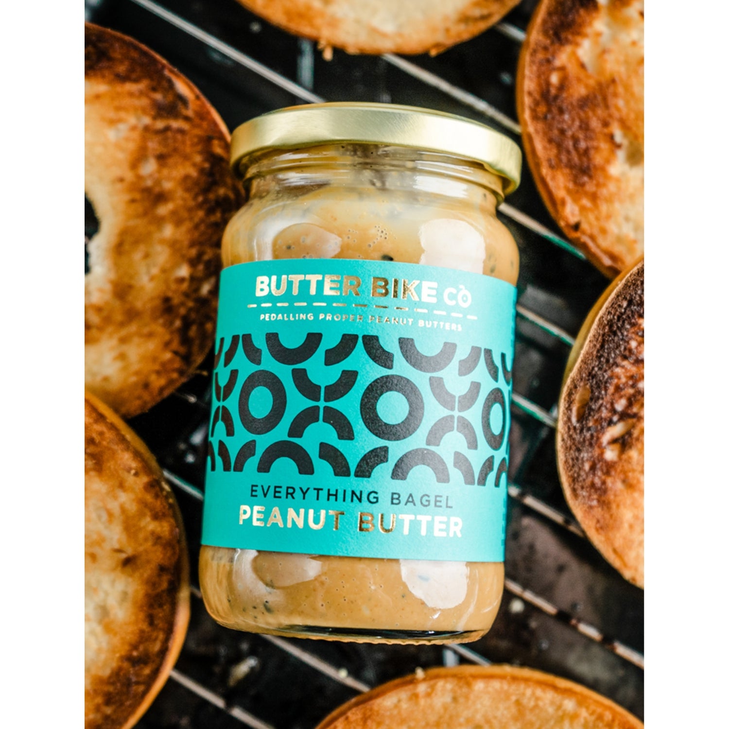 Butter Bike Co everything bagel peanut butter 285g, UK version