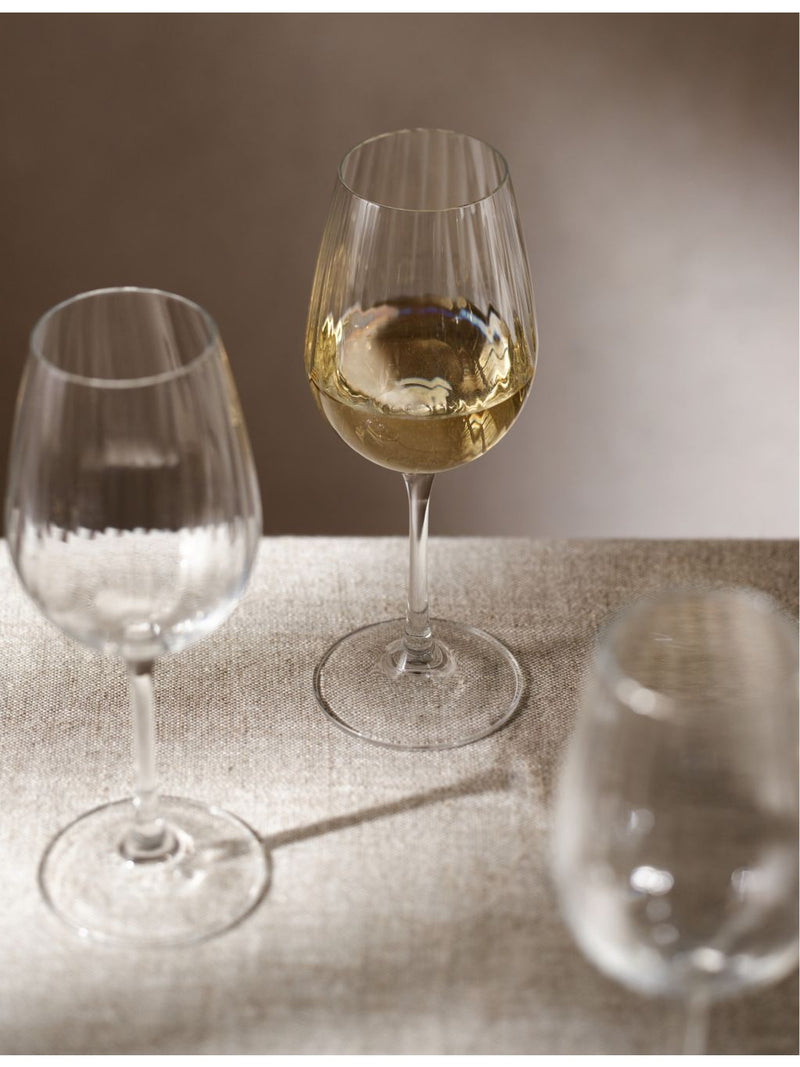 The White Company Sky Optic wine glasses, four, imported from the UK