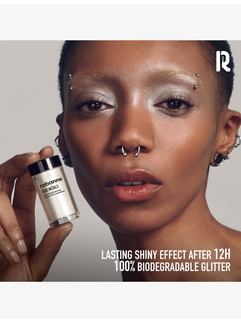 Rabanne Pure Metals loose metallic pigments 4.5g, imported from the UK