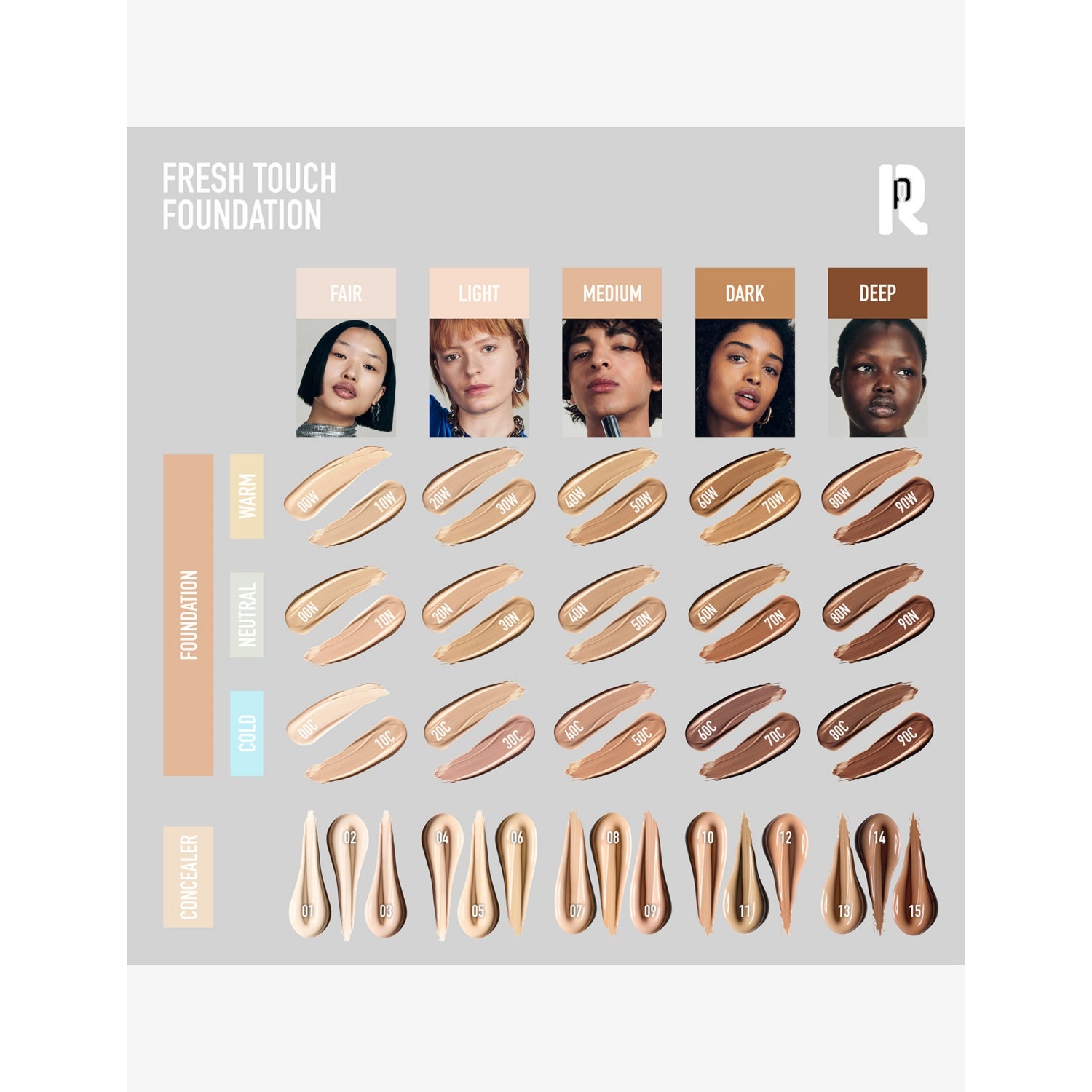 Rabanne Fresh Touch foundation 30ml (British brand)