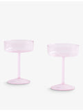 HAY Tint Coupe glasses set of two, imported from the UK