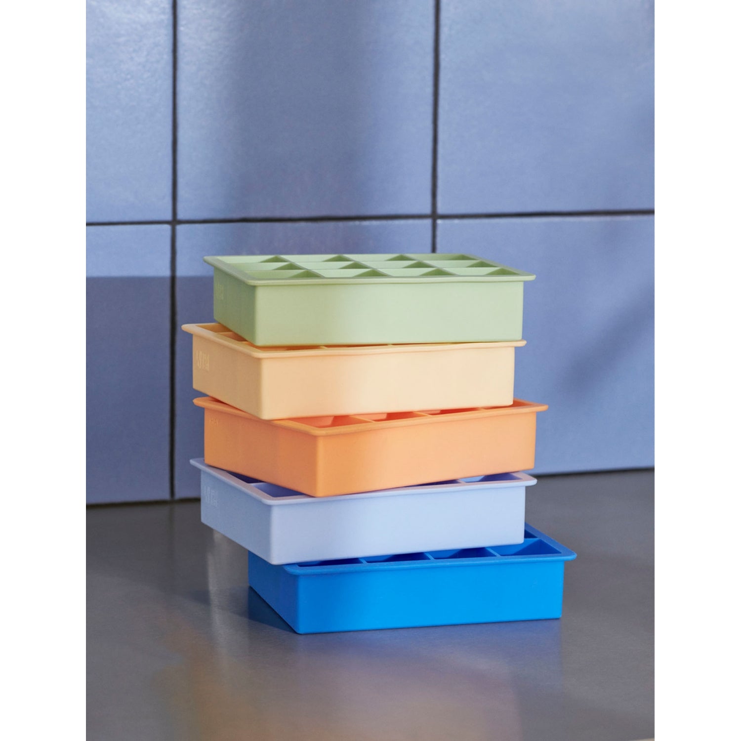 HAY silicone ice cube tray extra-large square 12 cubes, UK version