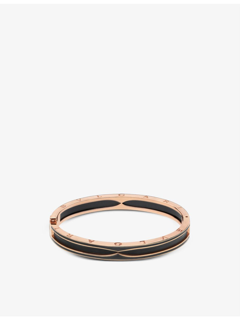 Bvlgari 18ct rose-gold bangle 19cm - British product