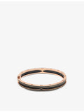 Bvlgari 18ct rose-gold bangle 19cm - British product