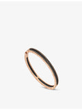 Bvlgari 18ct rose-gold bangle 19cm - British product