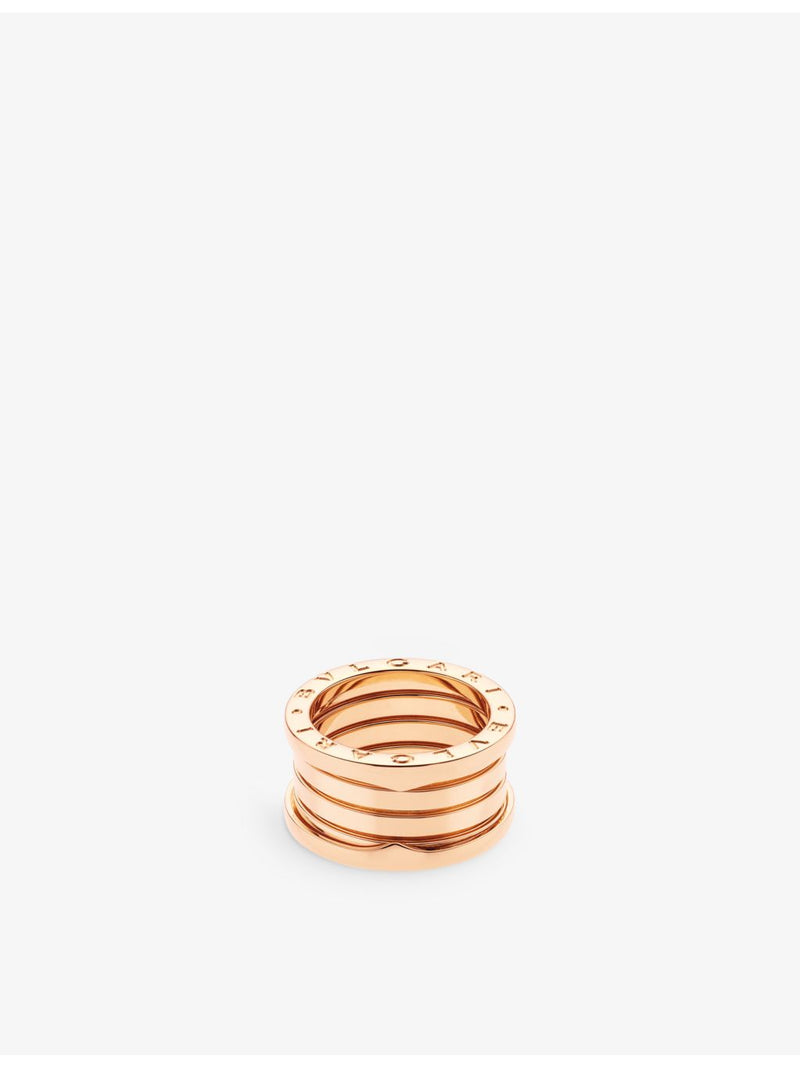Bvlgari four-band ring in 18ct rose gold (British brand)