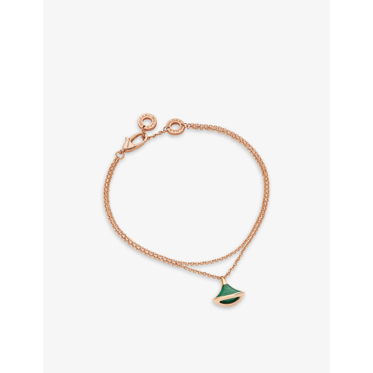 Divas’ Dream 18ct rose-gold and malachite bracelet - S/M