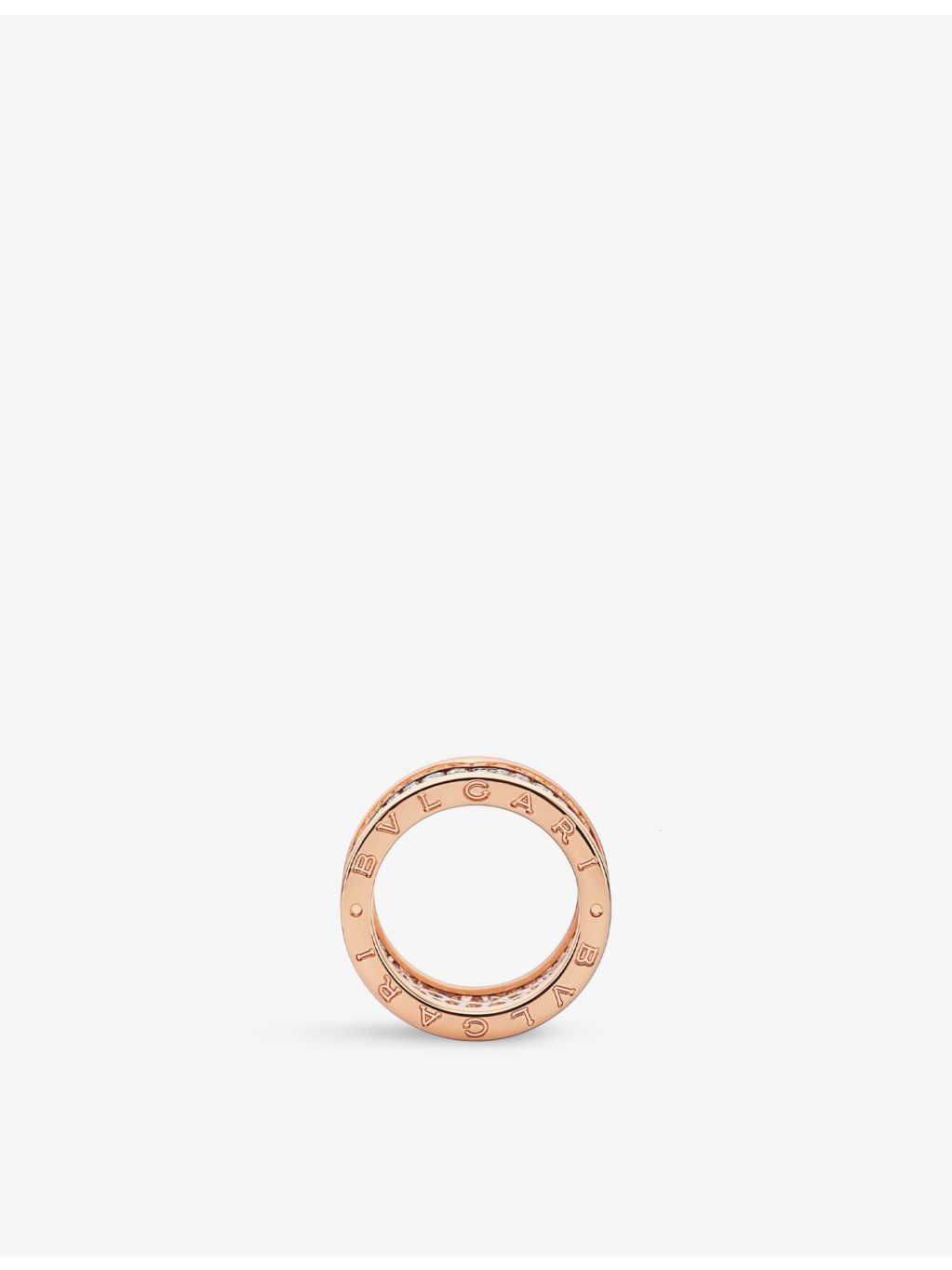 Bvlgari rose-gold diamond ring 2.56ct brilliant-cut, imported from the UK