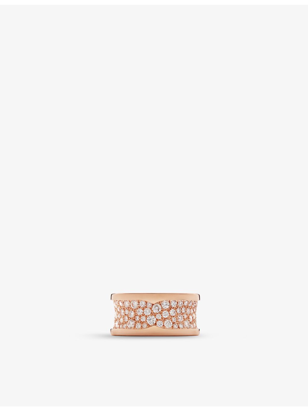 Bvlgari rose-gold diamond ring 2.56ct brilliant-cut, imported from the UK