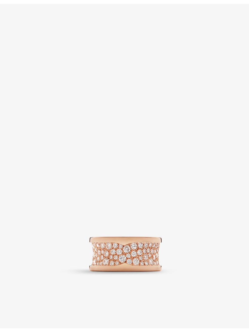 Bvlgari rose-gold diamond ring 2.56ct brilliant-cut, imported from the UK