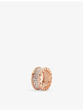 Bvlgari rose-gold diamond ring 2.56ct brilliant-cut, imported from the UK
