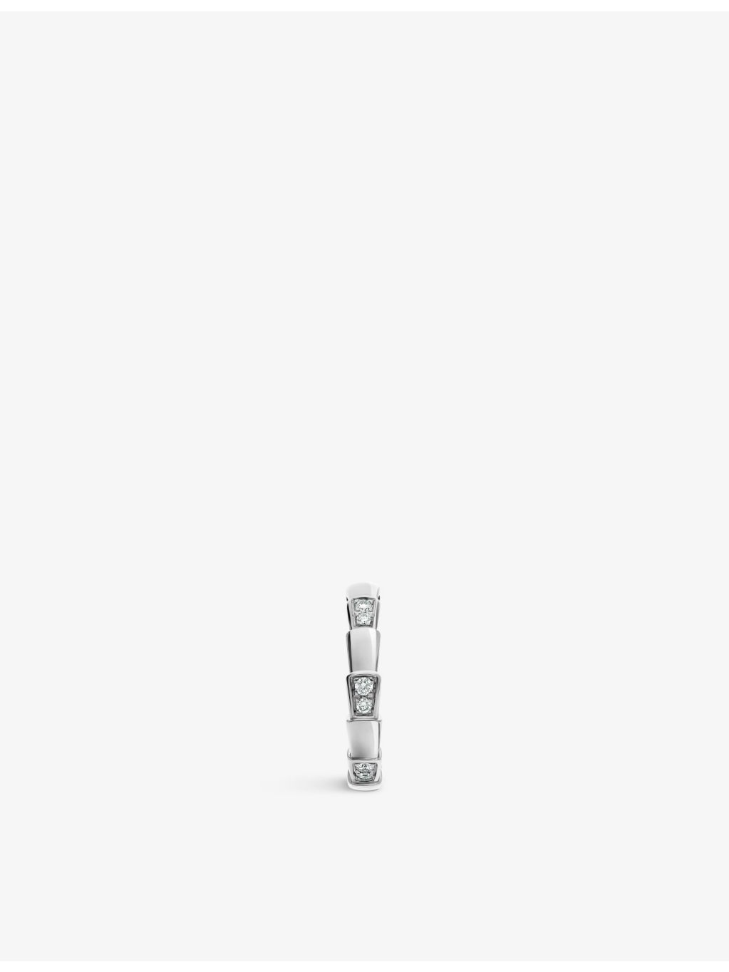 Bvlgari Serpenti Viper diamond ring 0.21ct 18ct white gold - British product