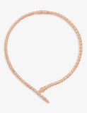 Bvlgari Serpenti Viper 18ct Rose-Gold and 5.26ct Diamond Necklace 36cm