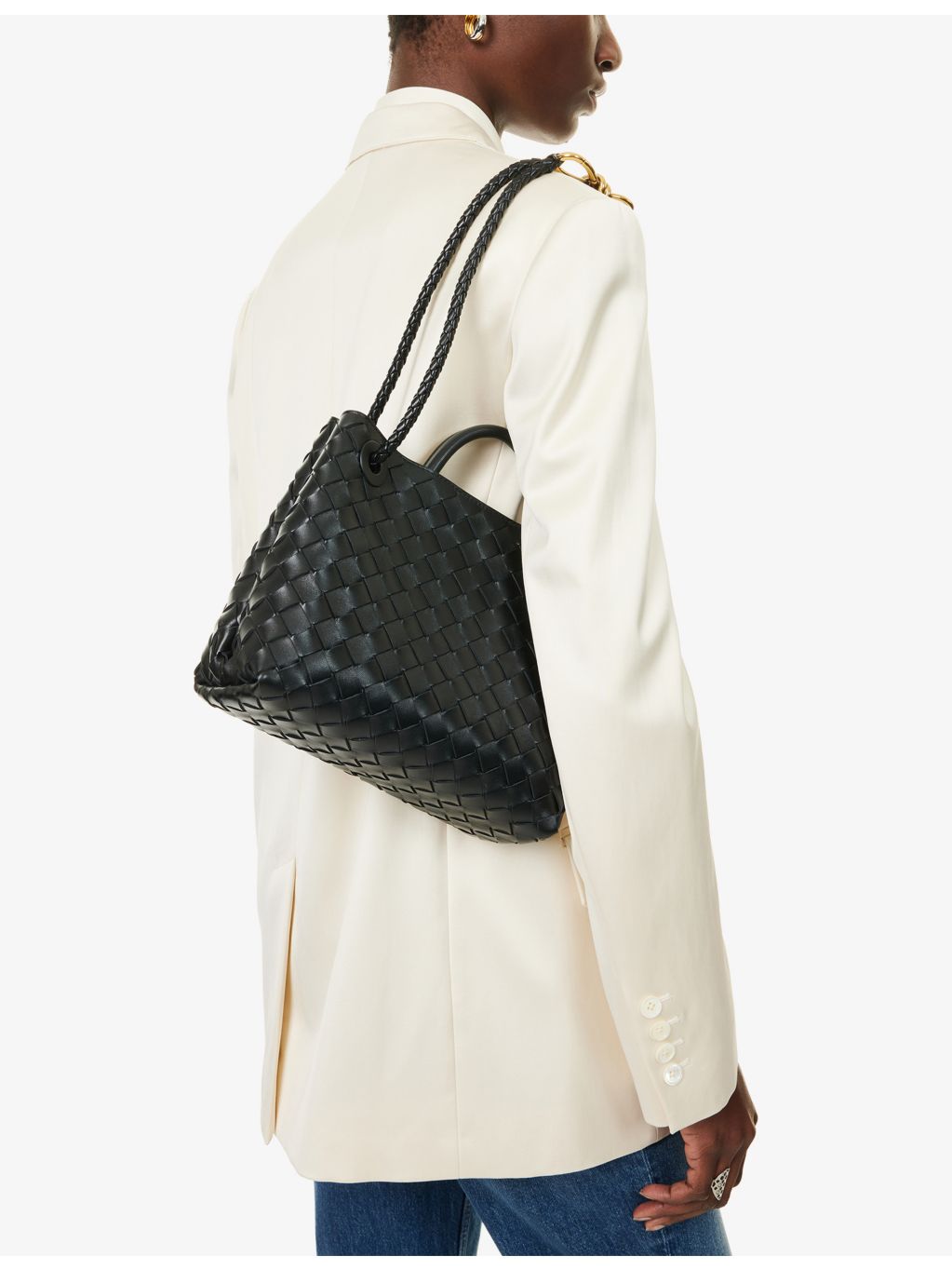 Bottega Veneta Andiamo small leather tote bag - British product