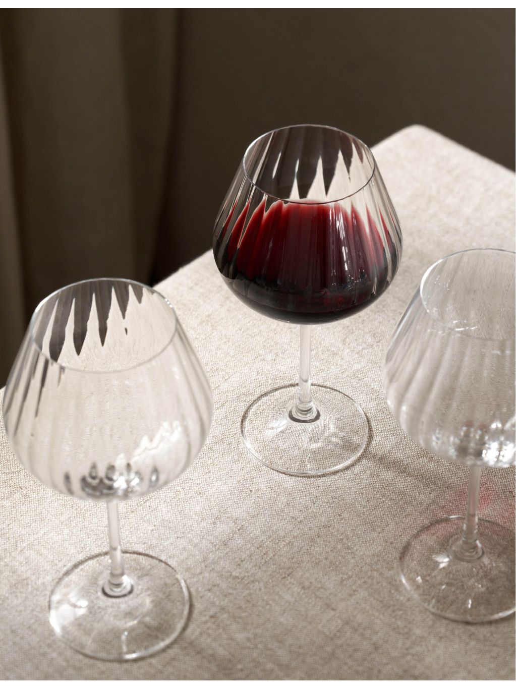 The White Company Skye Optic balloon-shape glasses set of four (British brand)