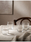 The White Company Skye Optic tumbler glasses set of four (British brand)
