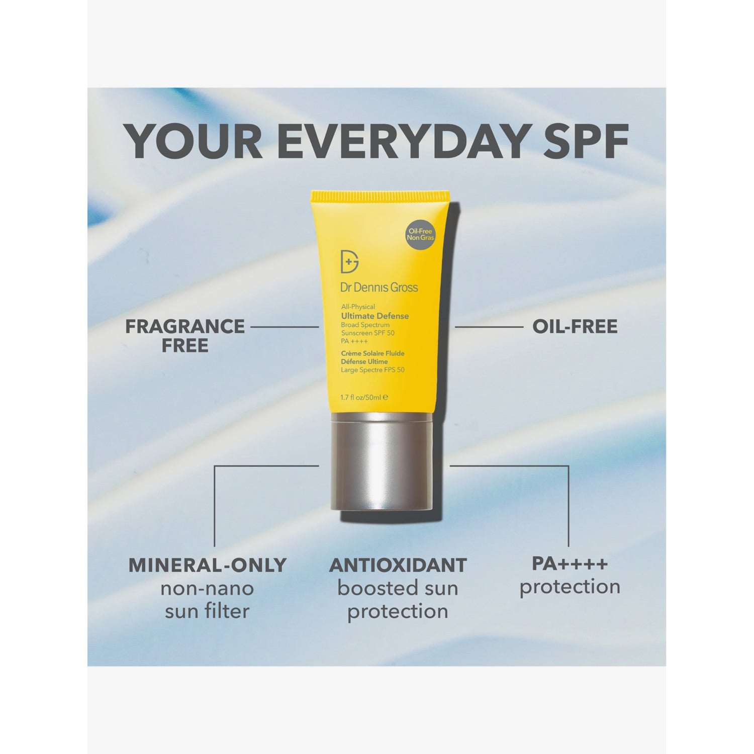 Dr Dennis Gross all-physical sunscreen SPF 50 50ml, UK version