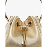 Jimmy Choo Bon Bon metallic-leather top-handle bag, imported from the UK