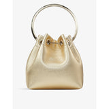 Jimmy Choo Bon Bon metallic-leather top-handle bag, imported from the UK