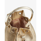 Jimmy Choo Bon Bon metallic-leather top-handle bag, imported from the UK